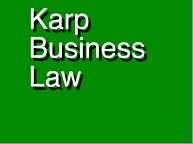 Karp Bus Law Logo